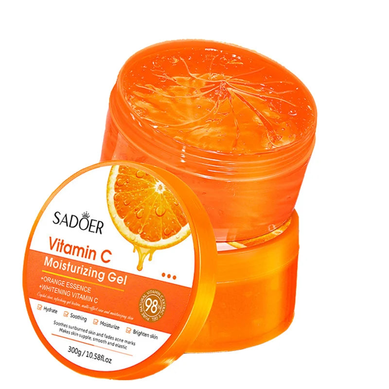 Vitamin C & Collagen Moisturizing Gel Deep Nourishing Repairing Body Facial Cream Anti-acne Lighten Skin Care Gel 300ML