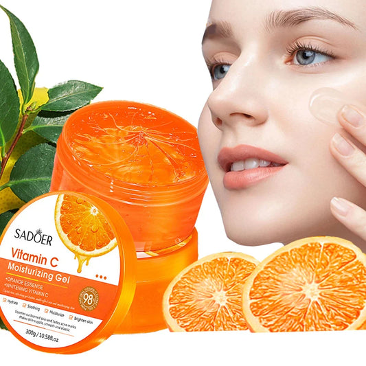 Vitamin C & Collagen Moisturizing Gel Deep Nourishing Repairing Body Facial Cream Anti-acne Lighten Skin Care Gel 300ML